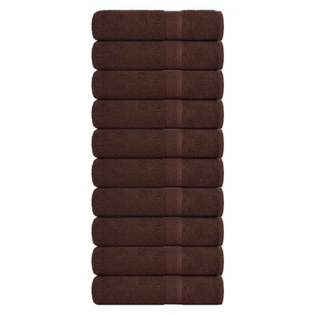 Toallas de mano FROGN 10 uds marrón 50x100 cm 360 g/m² en Toallas | Comprar online en Foru.es
