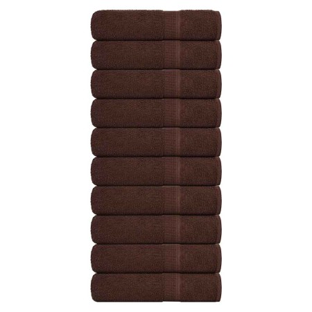 Toallas de ducha FROGN 10 uds marrón 70x140 cm 360 g/m² en Toallas | Comprar online en Foru.es