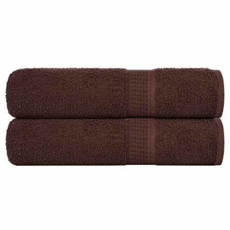 Toallas de baño FROGN 2 uds marrón 100x150 cm 360 g/m² en Toallas | Comprar online en Foru.es