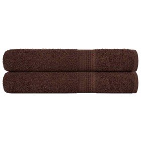 Toallas de sauna FROGN 2 uds marrón 80x200 cm 360 g/m² en Toallas | Comprar online en Foru.es
