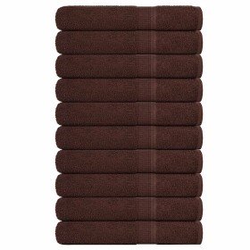 Toallas de sauna FROGN 10 uds marrón 80x200 cm 360 g/m² en Toallas | Comprar online en Foru.es