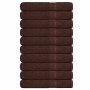 Toallas FROGN 10 uds marrón 100x200 cm 360 g/m² en Toallas | Comprar online en Foru.es