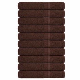 Toallas FROGN 10 uds marrón 100x200 cm 360 g/m² en Toallas | Comprar online en Foru.es