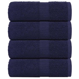 Toallas de mano FROGN 4 uds azul marino 30x30 cm 360 g/m² en Toallas | Comprar online en Foru.es