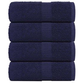 Toallas de mano FROGN 4 uds azul marino 30x30 cm 360 g/m² en Toallas | Comprar online en Foru.es