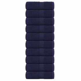 Toallas de mano FROGN 10 uds azul marino 30x30 cm 360 g/m² en Toallas | Comprar online en Foru.es