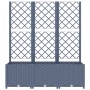 Jardinera con enrejado PP gris oscuro 120x40x136 cm de vidaXL, Maceteros y jardineras - Ref: Foro24-318253, Precio: 105,94 €,...
