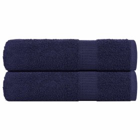 Toallas de mano FROGN 2 uds azul marino 50x100 cm 360 g/m² en Toallas | Comprar online en Foru.es