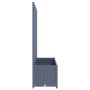 Jardinera con enrejado PP gris oscuro 120x40x136 cm de vidaXL, Maceteros y jardineras - Ref: Foro24-318253, Precio: 105,94 €,...
