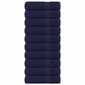 Toallas de mano FROGN 10 uds azul marino 50x100 cm 360 g/m² en Toallas | Comprar online en Foru.es