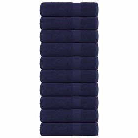 Toallas de mano FROGN 10 uds azul marino 50x100 cm 360 g/m² en Toallas | Comprar online en Foru.es
