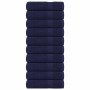 Toallas de mano FROGN 10 uds azul marino 50x100 cm 360 g/m² en Toallas | Comprar online en Foru.es