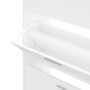 Mueble zapatero madera contrachapada blanco 63x24x103 cm de vidaXL, Zapateros y organizadores de calzado - Ref: Foro24-342550...