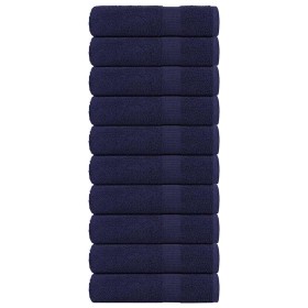 Toallas de ducha FROGN 10 uds azul marino 70x140 cm 360 g/m² en Toallas | Comprar online en Foru.es