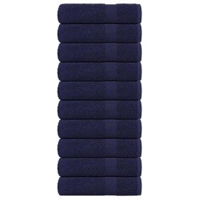 Toallas de ducha FROGN 10 uds azul marino 70x140 cm 360 g/m² en Toallas | Comprar online en Foru.es