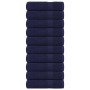 Toallas de ducha FROGN 10 uds azul marino 70x140 cm 360 g/m² en Toallas | Comprar online en Foru.es