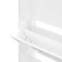 Mueble zapatero madera contrachapada blanco brillo 63x24x147 cm de vidaXL, Zapateros y organizadores de calzado - Ref: Foro24...
