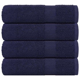 Toallas de baño FROGN 4 uds azul marino 100x150 cm 360 g/m² en Toallas | Comprar online en Foru.es