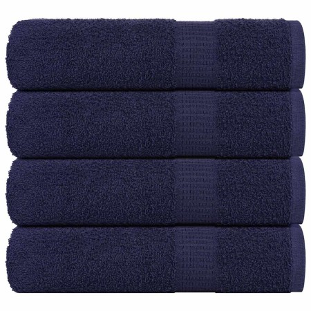 Toallas de baño FROGN 4 uds azul marino 100x150 cm 360 g/m² en Toallas | Comprar online en Foru.es