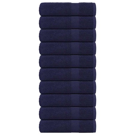 Toallas de baño FROGN 10 uds azul marino 100x150 cm 360 g/m² en Toallas | Comprar online en Foru.es