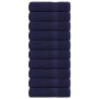 Toallas de baño FROGN 10 uds azul marino 100x150 cm 360 g/m² en Toallas | Comprar online en Foru.es