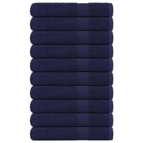 Toallas de sauna FROGN 10 uds azul marino 80x200 cm 360 g/m² en Toallas | Comprar online en Foru.es