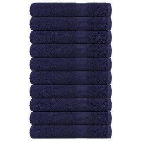Toallas de sauna FROGN 10 uds azul marino 80x200 cm 360 g/m² en Toallas | Comprar online en Foru.es