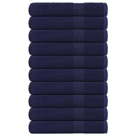 Toallas de sauna FROGN 10 uds azul marino 80x200 cm 360 g/m² en Toallas | Comprar online en Foru.es