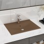 Lavabo de lujo con grifo cerámica 60x46 cm crema mate de vidaXL, Lavabos - Ref: Foro24-147029, Precio: 75,73 €, Descuento: %