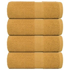 Toallas de baño FROGN 4 uds oro 30x30 cm 360 g/m² en Toallas | Comprar online en Foru.es