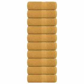 Toallas de mano FROGN 10 uds oro 30x30 cm 360 g/m² en Toallas | Comprar online en Foru.es