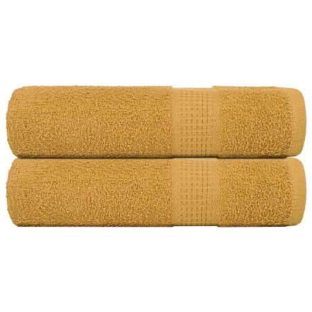 Toallas de mano FROGN 2 uds oro 50x100 cm 360 g/m² en Toallas | Comprar online en Foru.es