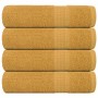 Toallas de mano FROGN 4 uds oro 50x100 cm 360 g/m² en Toallas | Comprar online en Foru.es