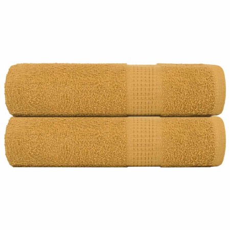 Toallas de ducha FROGN 2 uds oro 70x140 cm 360 g/m² en Toallas | Comprar online en Foru.es