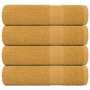 Toallas de ducha FROGN 4 uds oro 70x140 cm 360 g/m² en Toallas | Comprar online en Foru.es