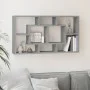 Estantería de pared con 8 compartimentos gris Sonoma de vidaXL, Estantes y estanterías - Ref: Foro24-342593, Precio: 46,81 €,...