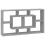 Estantería de pared con 8 compartimentos gris Sonoma de vidaXL, Estantes y estanterías - Ref: Foro24-342593, Precio: 46,81 €,...