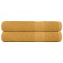 Toallas de sauna FROGN 2 uds oro 80x200 cm 360 g/m² en Toallas | Comprar online en Foru.es