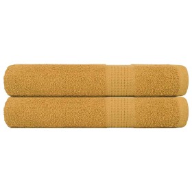 Toallas FROGN 2 uds oro 100x200 cm 360 g/m² en Toallas | Comprar online en Foru.es