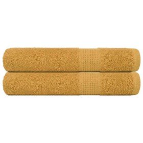 Toallas FROGN 2 uds oro 100x200 cm 360 g/m² en Toallas | Comprar online en Foru.es