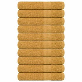 Toallas FROGN 10 uds oro 100x200 cm 360 g/m² en Toallas | Comprar online en Foru.es