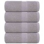 Toallas de baño FROGN 4 uds gris 30x30 cm 360 g/m² en Toallas | Comprar online en Foru.es