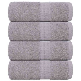 Toallas de baño FROGN 4 uds gris 30x30 cm 360 g/m² en Toallas | Comprar online en Foru.es