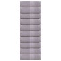 Toallas de baño FROGN 10 uds gris 30x30 cm 360 g/m² en Toallas | Comprar online en Foru.es