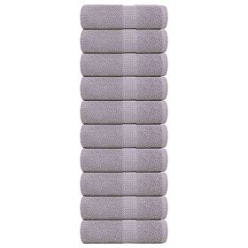 Toallas de baño FROGN 10 uds gris 30x30 cm 360 g/m² en Toallas | Comprar online en Foru.es