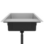Fregadero de cocina hecho a mano de acero inoxidable de vidaXL, Fregaderos - Ref: Foro24-51526, Precio: 215,00 €, Descuento: %