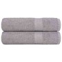 Toallas de mano FROGN 2 uds gris 50x100 cm 360 g/m² en Toallas | Comprar online en Foru.es