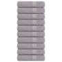 Toallas de mano FROGN 10 uds gris 50x100 cm 360 g/m² en Toallas | Comprar online en Foru.es