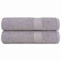 Toallas de ducha FROGN 2 uds gris 70x140 cm 360 g/m² en Toallas | Comprar online en Foru.es