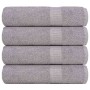 Toallas de ducha FROGN 4 uds gris 70x140 cm 360 g/m² en Toallas | Comprar online en Foru.es